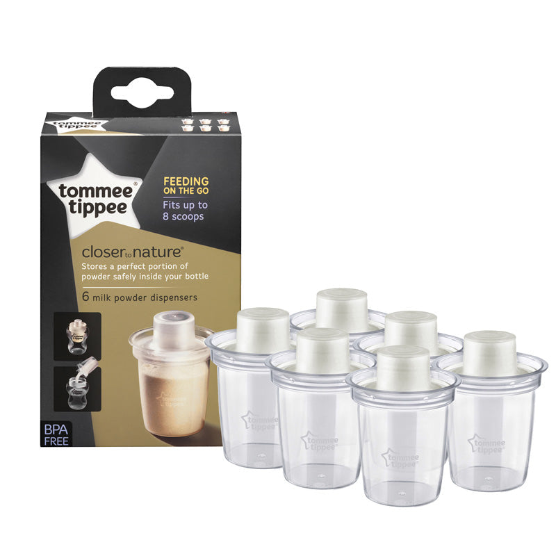 Tommee Tippee Closer to Nature Milk Powder Dispensers 6Pk Baby Products Wholesaler