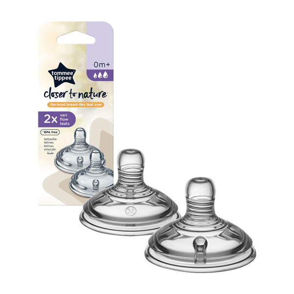 Tommee Tippee Closer to Nature Variflow Teat 2Pk Baby Products Wholesaler