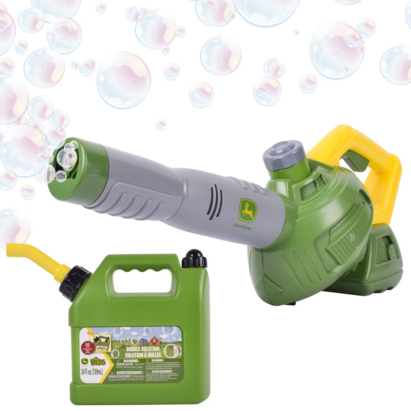 Tomy John Deere Bubble Leaf Blower & Refill Can Baby Products Wholesaler