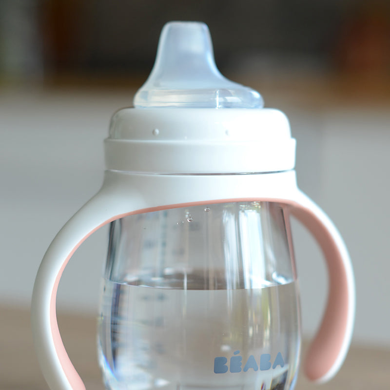 Béaba 2 In1 Learning Bottle Pink 210ml Baby Products Wholesaler