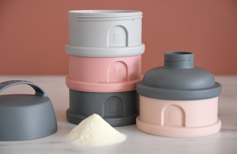 Béaba Snack Storage Stacked Formula Milk Container Pink Baby Products Wholesaler