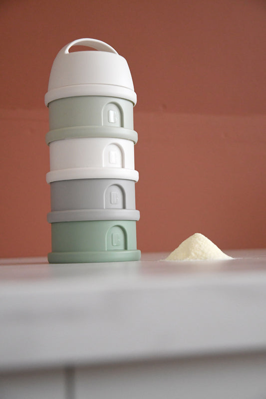 Béaba Snack Storage Stacked Formula Milk Container Grey Baby Products Wholesaler