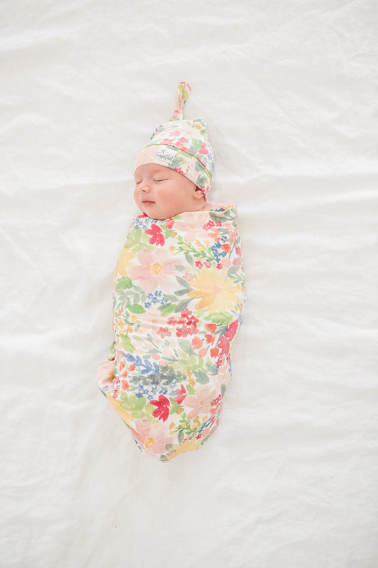 Copper Pearl Knitted Swaddle Blanket Lark Baby Products Wholesaler