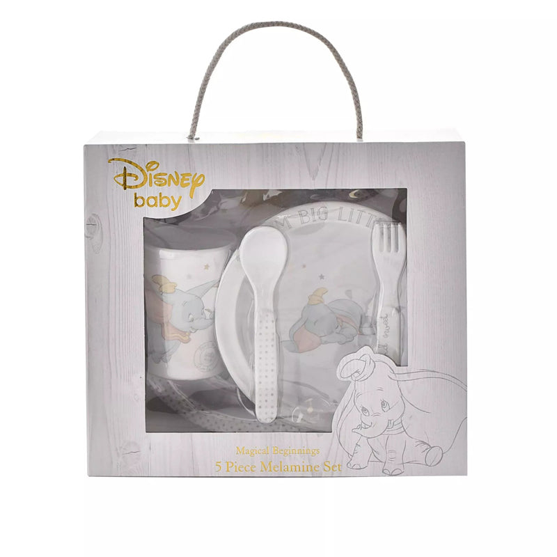 Disney Magical Beginnings Melamine Crockery Set 5Pk Dumbo