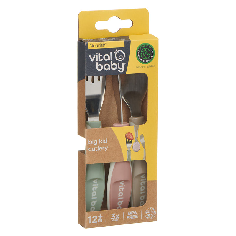 Vital Baby Nourish Big Kid Cutlery 3Pk Baby Products Wholesaler