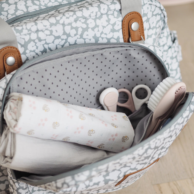 Béaba Geneva II Changing Bag Grey Blossom Baby Products Wholesaler