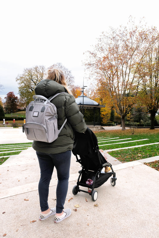 Béaba Wellington Backpack Changing Bag Grey Baby Products Wholesaler