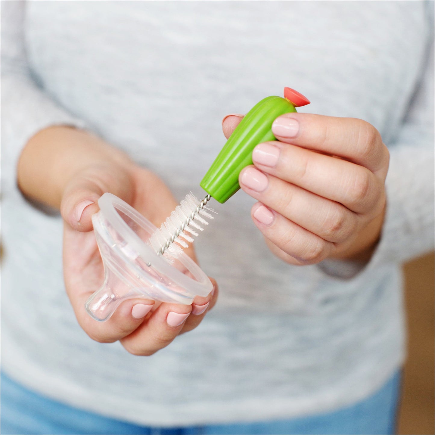 Boon CACTI Bottle Cleaning Brush Set Baby Products Wholesaler