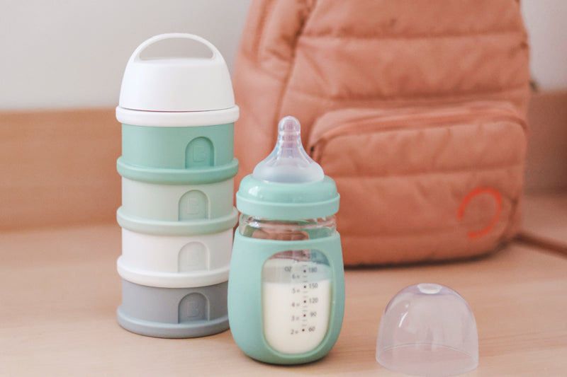 Béaba Snack Storage Stacked Formula Milk Container Grey Baby Products Wholesaler