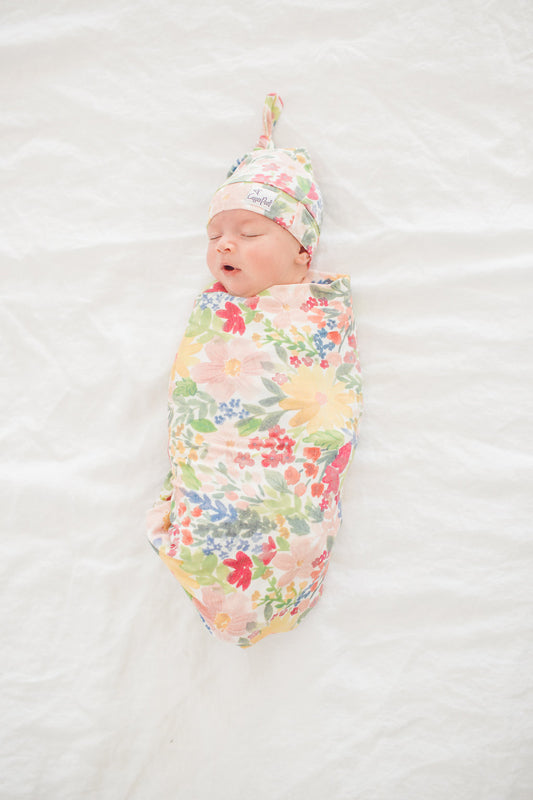 Copper Pearl Knitted Swaddle Blanket Lark Baby Products Wholesaler