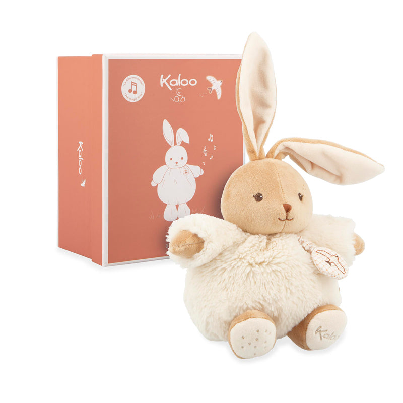 Kaloo Intemporel Chubby Rabbit Cream Musical 17cm Baby Products Wholesaler