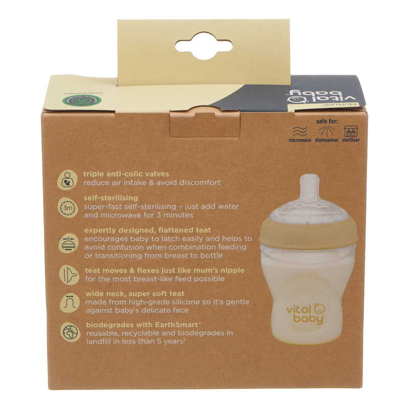 Vital Baby Nurture Breast Like Bottle 240ml 2Pk Baby Products Wholesaler