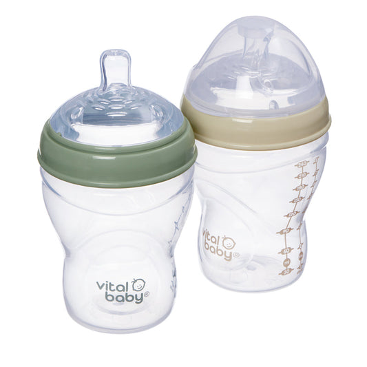 Vital Baby Nurture Breast Like Bottle 240ml 2Pk Baby Products Wholesaler