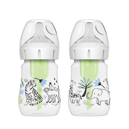 Dr Brown's Options+ Bottle Design Jungle 150ml 2Pk Baby Products Wholesaler