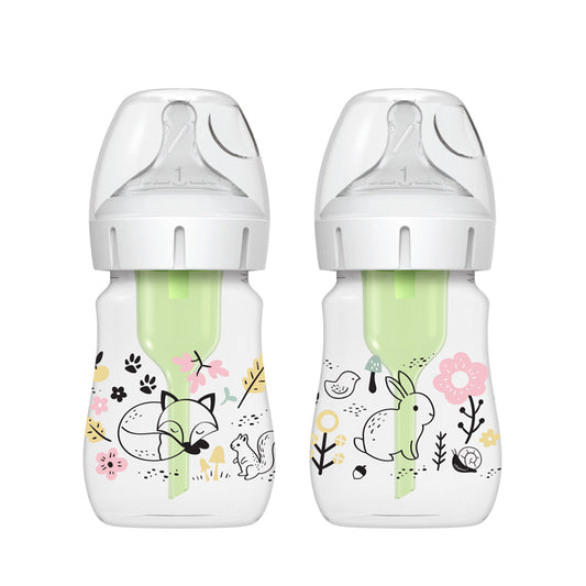 Dr Brown's Options+ Bottle Design Woodland 150ml 2Pk Baby Products Wholesaler