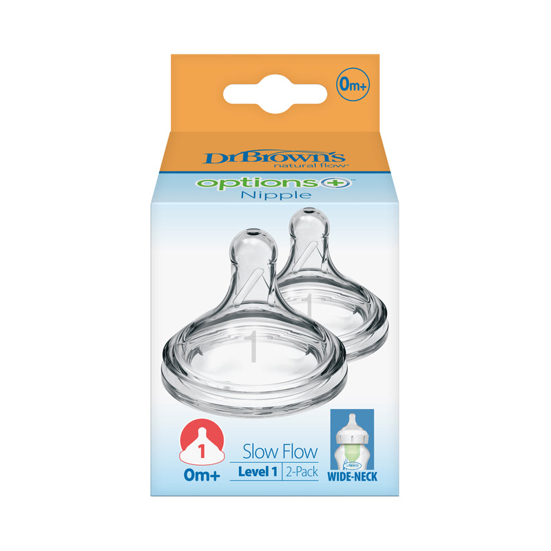 Dr. Brown's Options+ Teat 0m+ 2Pk Baby Products Wholesaler