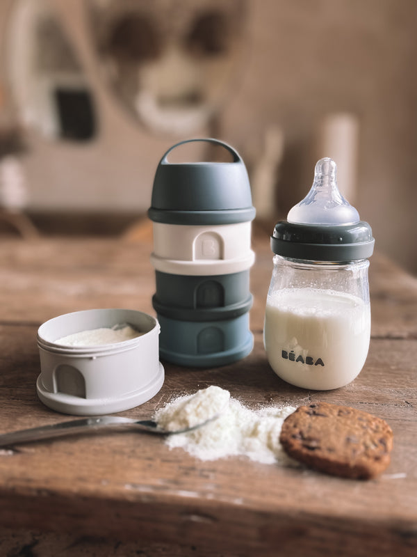 Béaba Snack Storage Stacked Formula Milk Container Blue Baby Products Wholesaler