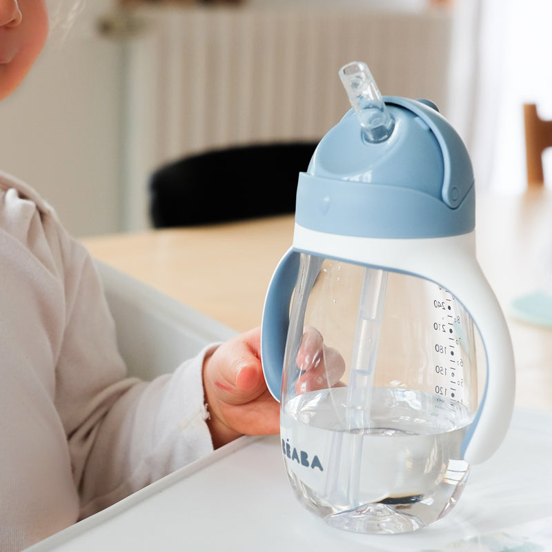 Béaba Tritan Straw Cup Blue 300ml Baby Products Wholesaler