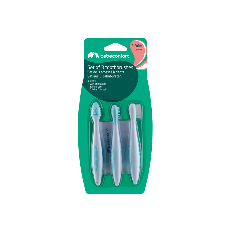 Bébéconfort Set of 3 Toothbrushes Baby Products Wholesaler