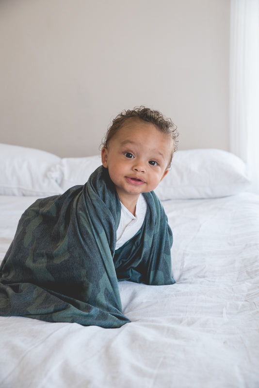 Copper Pearl Knitted Swaddle Blanket Hunter Baby Products Wholesaler