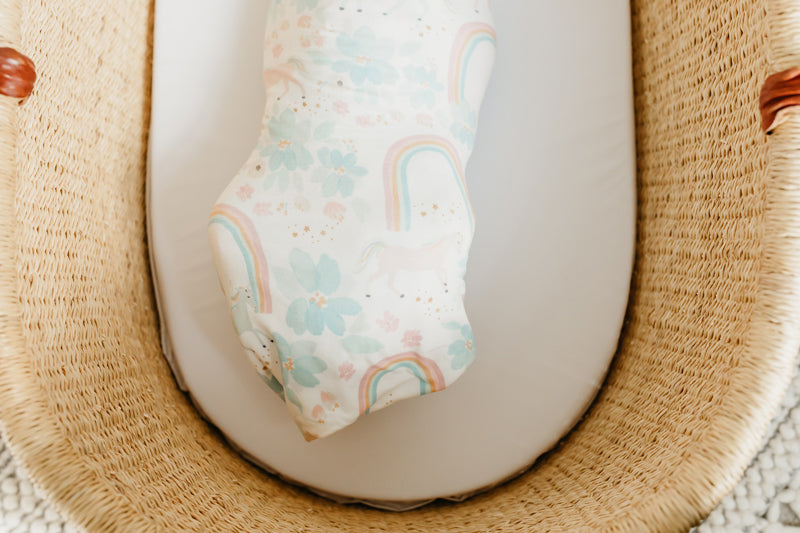 Copper Pearl Knitted Swaddle Blanket Whimsy Baby Products Wholesaler