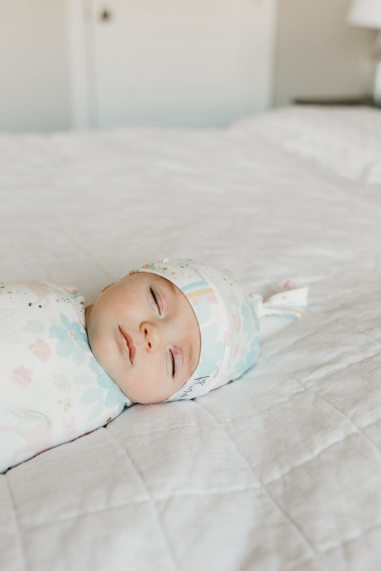 Copper Pearl Top Knot Hat Whimsy 0-4m Baby Products Wholesaler