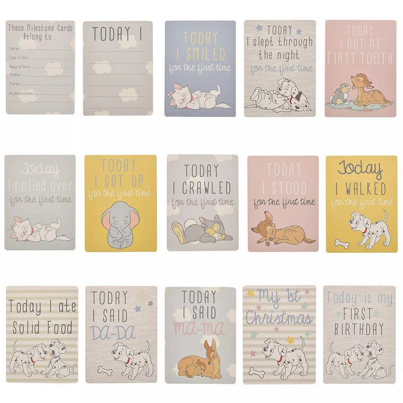 Disney Magical Beginnings Baby 30 Milestone Cards Disney