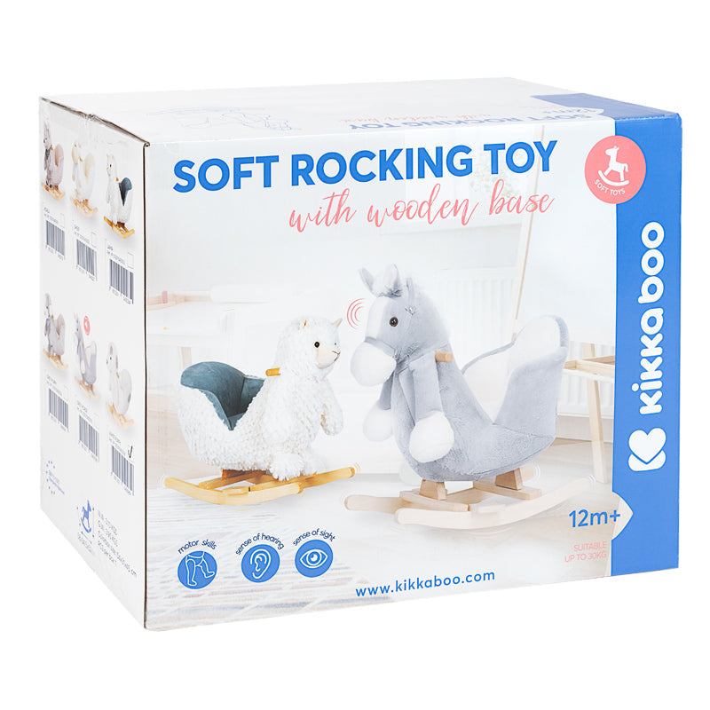 Kikka Boo Rocking Toy With Seat and Sound Grey Horse Baby Products Wholesaler