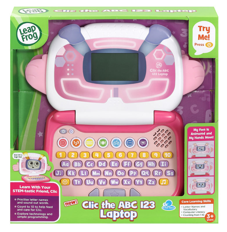 Leap Frog Clic the ABC 123 Laptop pink Baby Products Wholesaler