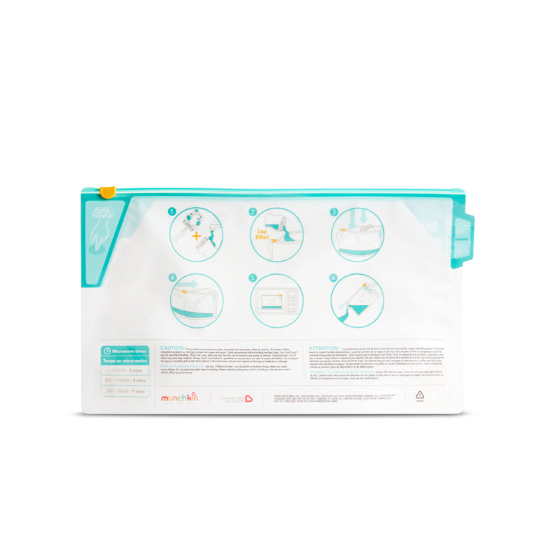 Munchkin Microwave Steriliser Bags 6Pk Baby Products Wholesaler