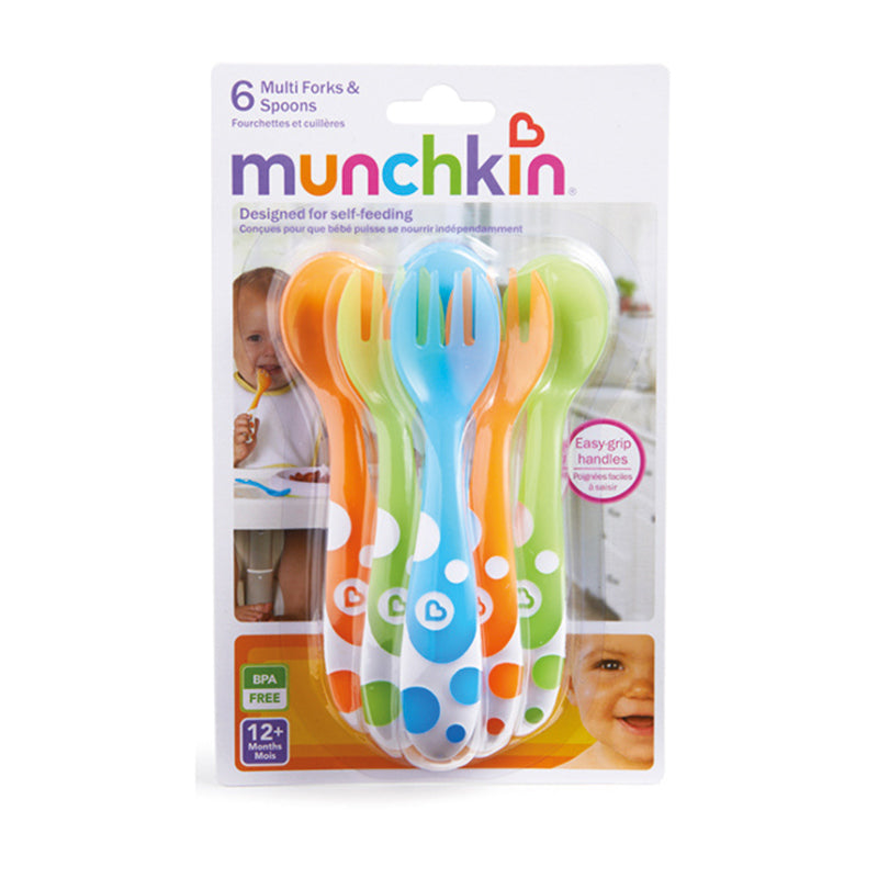 Munchkin Multi Forks & Spoons 6Pk Baby Products Wholesaler