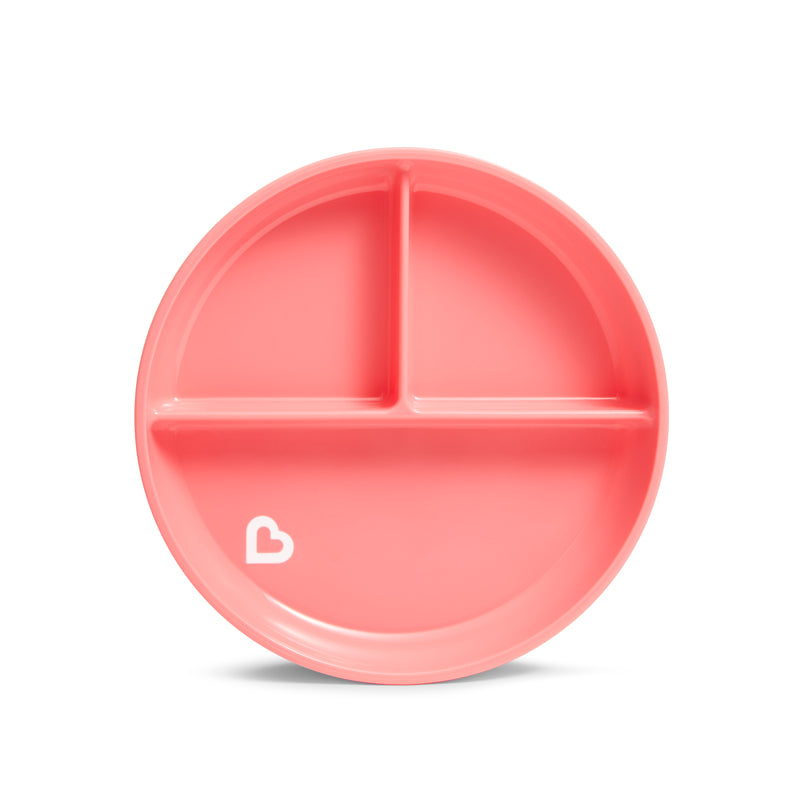 Munchkin Suction Plate Pink 2Pk Baby Products Wholesaler