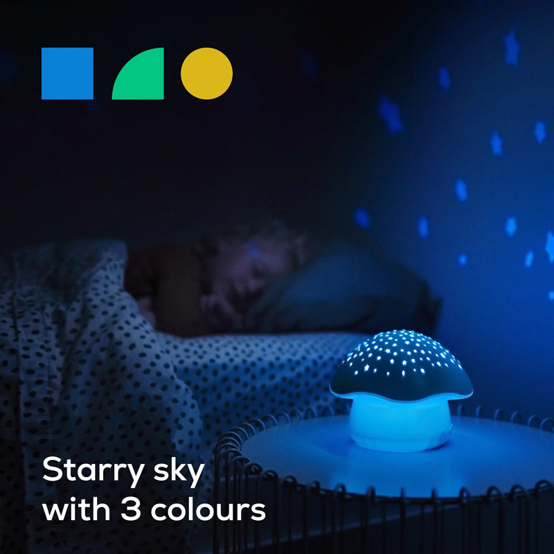 Pabobo by Angelcare Mushroom Musical Stars Projector  - Blue Baby Products Wholesaler