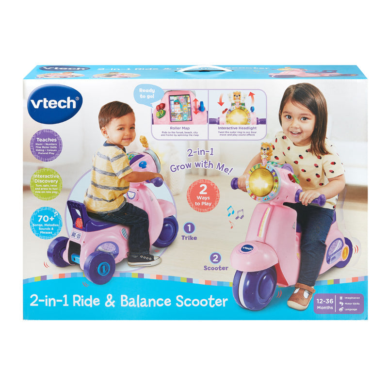 VTech 2-in-1 Ride & Balance Scooter pink Baby Products Wholesaler