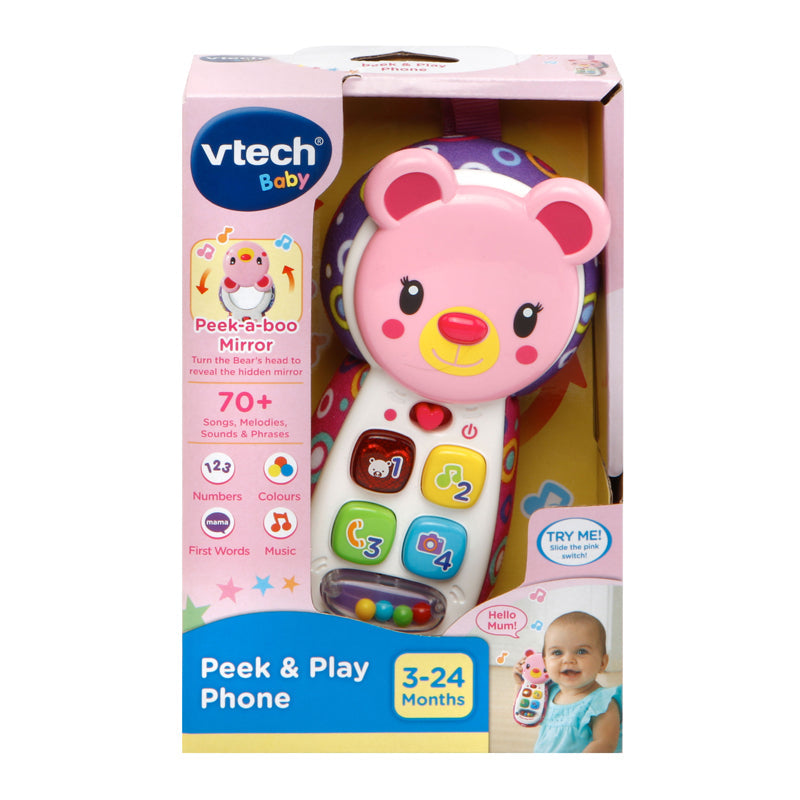 VTech Peek & Play Phone Pink Baby Products Wholesaler
