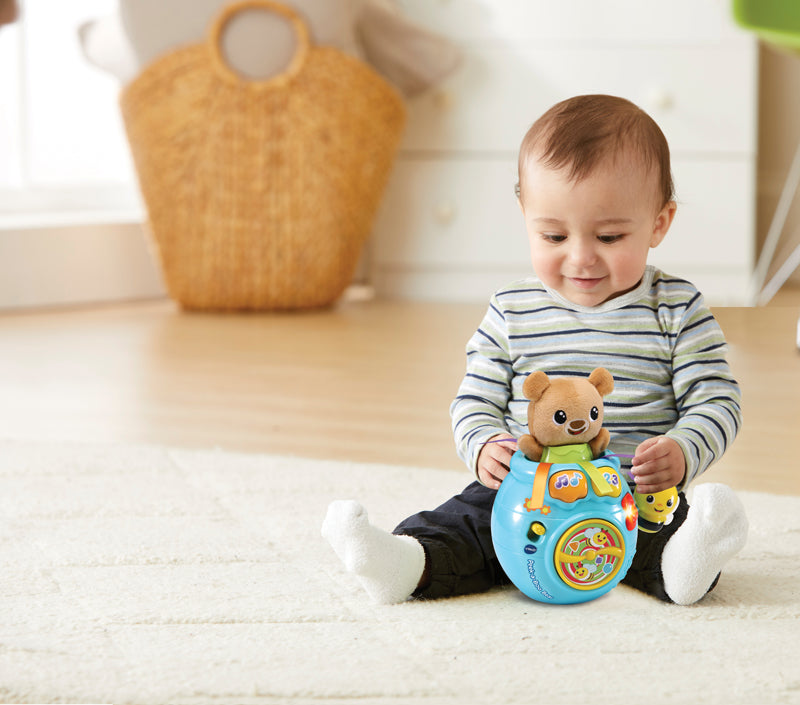 VTech Peekaboo Bear Baby Interactive Musical Toy Sensory Songs Plush Gift KidsGo Baby Products Wholesaler