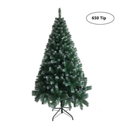 6FT Iron Leg White PVC 650 Branches Christmas Tree