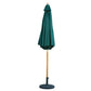 Bali Hunter Green Wooden Parasol 2.85m MINT Outdoor