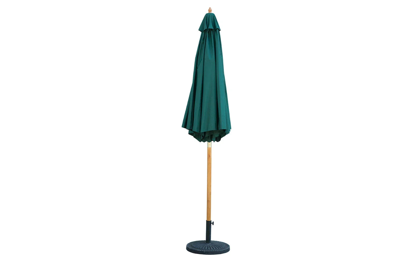 Bali Hunter Green Wooden Parasol 2.85m MINT Outdoor