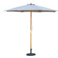 Bali Grey Wooden Parasol 2.85m MINT Outdoor
