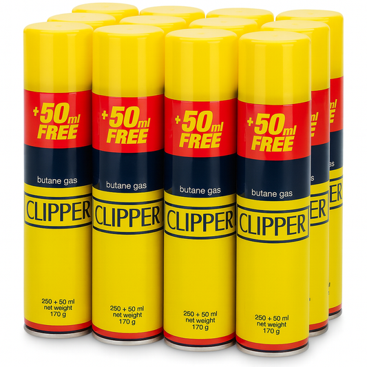 Butane Gas Refill Clipper Universal Lighter Fuel 300ml Pack for All Gas Lighters