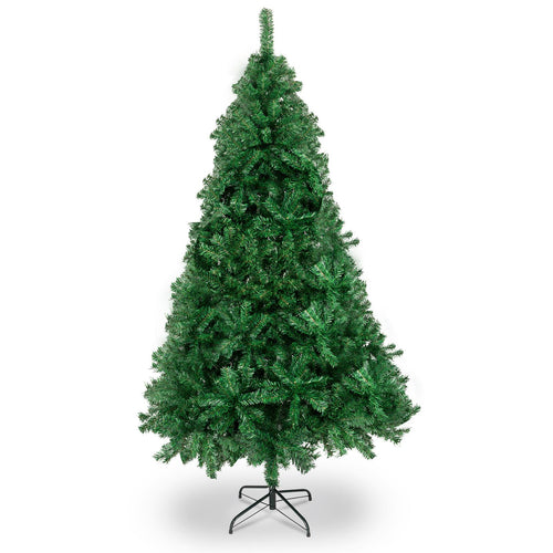 Christmas Tree 6ft Artificial Green Pine 550 Tips Bushy Xmas With Stand Decor