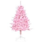 Christmas Tree 4ft Pink Artificial Xmas 341 Tips Automatic Open With Stand Decor