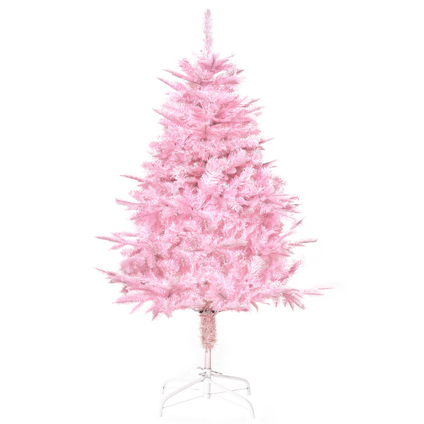 Christmas Tree 4ft Pink Artificial Xmas 341 Tips Automatic Open With Stand Decor