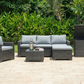Marbella Grey 5 Seater Chaise Garden Sofa Set and Cushion Box Bundle MINT Outdoor