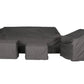 Marbella Grey 5 Seater Chaise Garden Sofa Set, Cover and Cushion Box Bundle MINT Outdoor