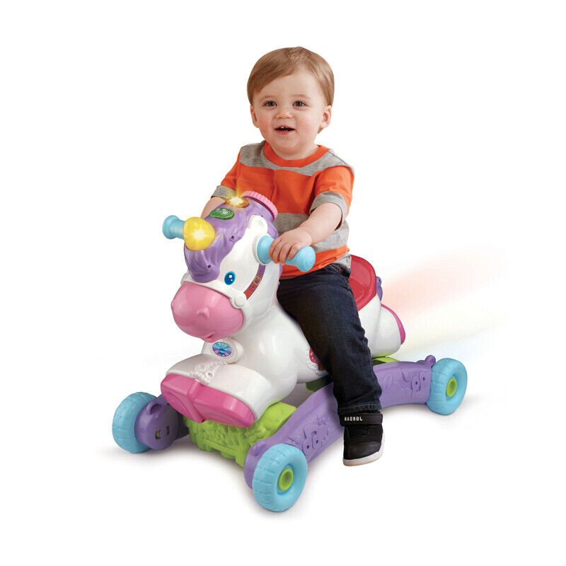 Vtech Rock & Ride Unicorn First Steps Walking Interactive Baby Musical Toy