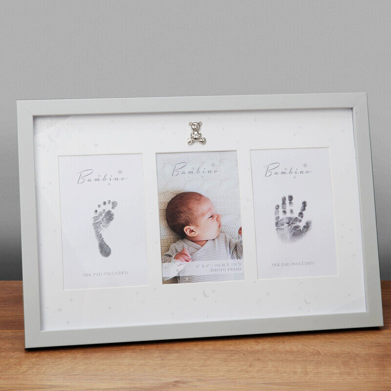Bambino Photo Frame Hand & Foot Print Ink Pad Kit Keepsake Gift Printing