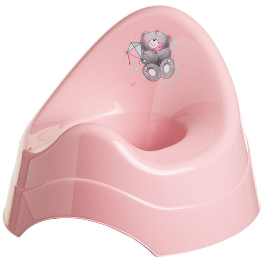 Baby Kids Toddler Plastic Potty Toilet Seat Trainer Training Seat Pink Bear