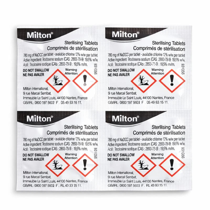 Milton Sterilising Tablet Baby Soother Sanitising Dummy Germs Cleaner Milton